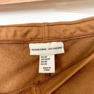 Adrienne Vittadini Pants - Tan Faux Suede Pants Adrienne Vittadini Pants - Tan Faux Suede Pants
